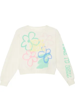 QS by s.Oliver Verkürztes Oversize-Sweatshirt aus Baumwollmix, Mädchen