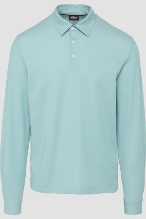 QS by s.Oliver Langärmeliges Poloshirt aus feinem Piqué, Herren
