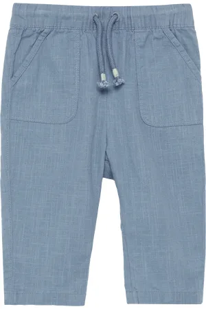 QS by s.Oliver Baumwoll-Hose in Leinenoptik im Loose Fit, Babys