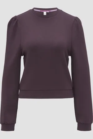 QS by s.Oliver Viskosemix-Sweatshirt mit Puffärmeln, Damen