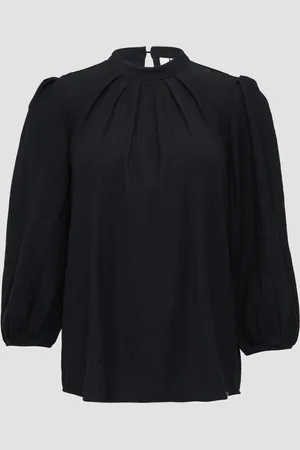 QS by s.Oliver Viskosemix-Bluse mit Crinkle-Struktur, Damen