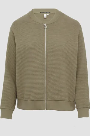 QS by s.Oliver Strukturierter Sweatblouson, Damen