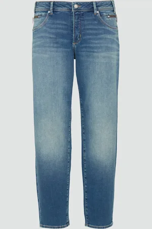 QS by s.Oliver Jeans / Curvy Fit / Mid Rise / Slim Tapered Leg, Damen