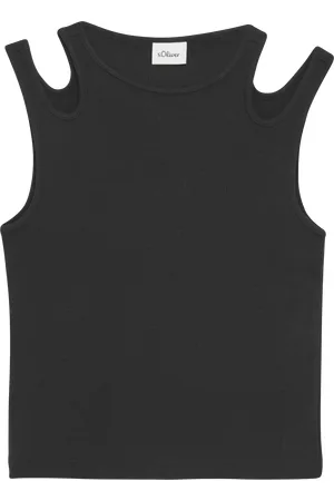 QS by s.Oliver Verkürztes Tanktop im Slim Fit mit Cut-out-Details, Mädchen