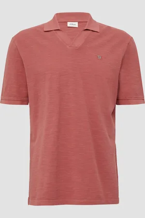 QS by s.Oliver Poloshirt aus Piqué mit Garment Dye, Herren