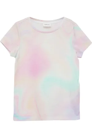QS by s.Oliver Baumwoll-T-Shirt mit Farbverlauf, Kinder