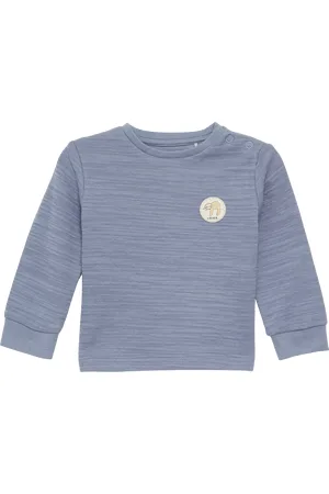 QS by s.Oliver Strukturiertes Longsleeve aus Baumwollmix, Babys