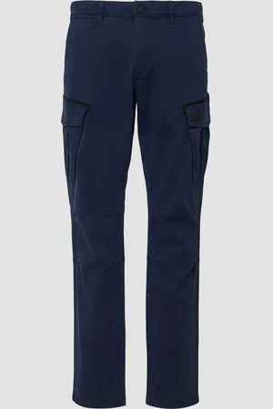 QS by s.Oliver Cargohose mit Garment Dye und Straight Leg, Herren