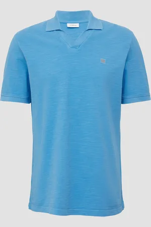 QS by s.Oliver Poloshirt aus Piqué mit Garment Dye, Herren