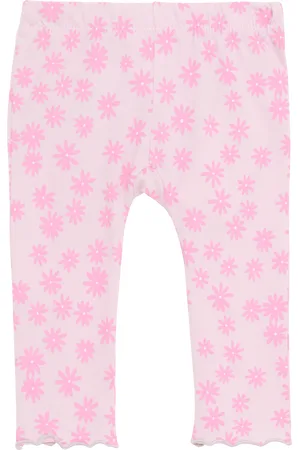 QS by s.Oliver Weiche Leggings mit floralem All-Over-Print, Babys