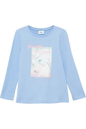 QS by s.Oliver Langarmshirt in A-Shape aus Baumwolle, Kinder