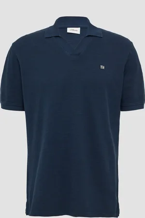 QS by s.Oliver Poloshirt aus Piqué mit Garment Dye, Herren