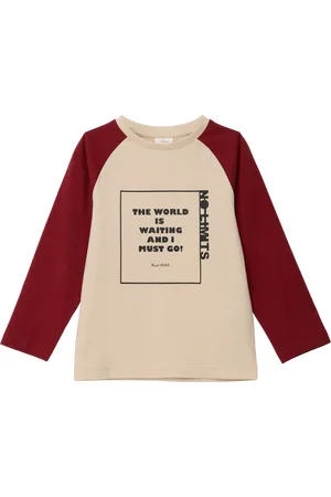 QS by s.Oliver Longsleeve mit Statement-Print, Kinder