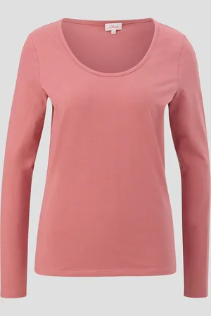 QS by s.Oliver Longsleeve aus Baumwollstretch, Damen