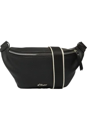 QS by s.Oliver Crossbody-Bag in Leder-Optik mit abnehmbarem Schulterriemen, Damen