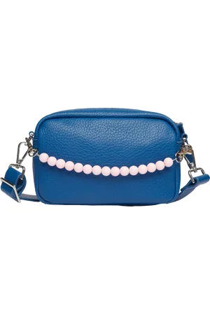 QS by s.Oliver Handliche Camera-Bag mit abnehmbarem Perlen-Henkel und Reißverschlussfach, Damen