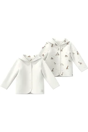 QS by s.Oliver Unisex Wendejacke aus Jersey mit Kapuze, Babys