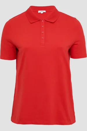 QS by s.Oliver Piqué-Poloshirt aus Baumwollmix, Damen