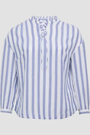 QS by s.Oliver Bluse mit Rüschen und Glitzergarn, Damen