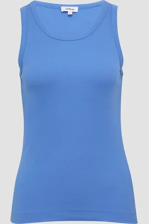 QS by s.Oliver Elastisches Top mit Rippstruktur, Damen