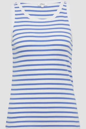 QS by s.Oliver Elastisches Top mit Rippstruktur, Damen