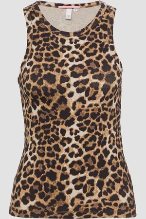 QS by s.Oliver Geripptes Tanktop mit All-over-Print, Damen