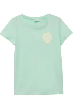 QS by s.Oliver T-Shirt mit Glitzerprint, Kinder
