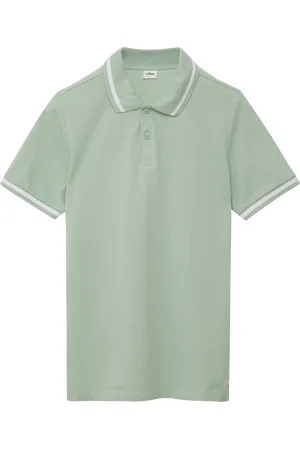 QS by s.Oliver Poloshirt aus Piqué mit Streifendetails, Jungen