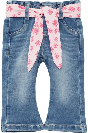 QS by s.Oliver Jeans mit Flared Leg und elastischem Paperbag-Bund, Babys