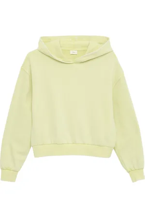 QS by s.Oliver Cropped Oversized Sweatshirt mit Rückenprint und Wascheffekt, Mädchen