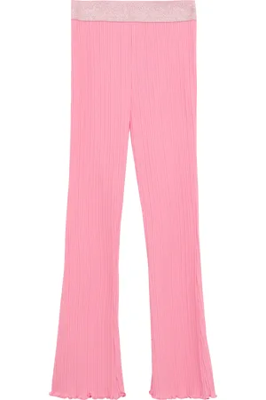 QS by s.Oliver Flared-Leggings mit Rippstruktur und Glitzerbund, Kinder