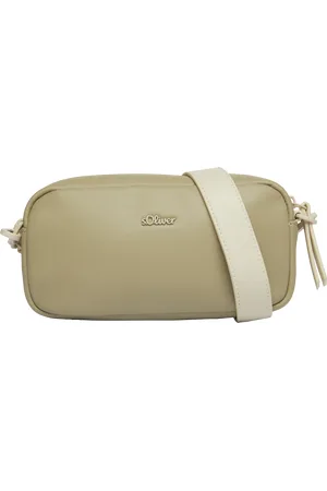 QS by s.Oliver Lässige Camera-Bag mit Logo-Detail und abnehmbarem Schulterriemen, Damen