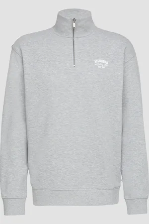 QS by s.Oliver Stehkragen Sweatshirt mit Reißverschluss und Frontprint, Herren