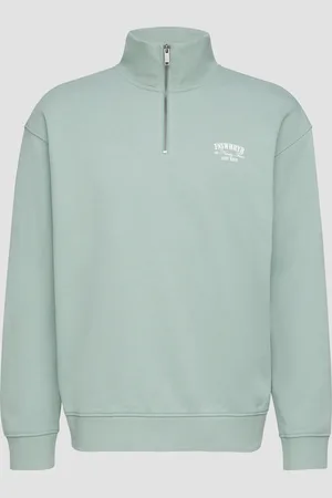 QS by s.Oliver Stehkragen Sweatshirt mit Reißverschluss und Frontprint, Herren