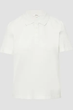 QS by s.Oliver Piqué-Poloshirt aus Baumwollmix, Damen