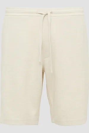 QS by s.Oliver Detroit: Strukturierte Sweat-Bermuda im Relaxed Fit, Herren