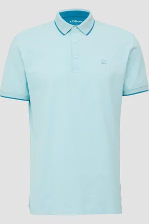 QS by s.Oliver Sportives Piqué-Poloshirt mit Kontrast-Details, Herren