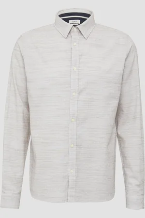 QS by s.Oliver Slim Fit: Strukturiertes Hemd mit Kentkragen, Herren