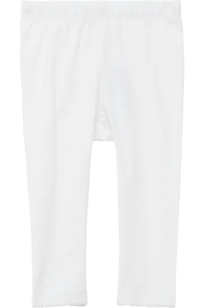 QS by s.Oliver Weiche Leggings mit Elastikbund und Mausezahnkante, Babys