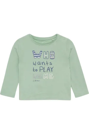 QS by s.Oliver Jersey-Longsleeve mit Frontprint, Babys