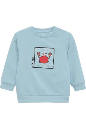 QS by s.Oliver Sweatshirt aus Baumwollstretch mit Frontprint, Babys