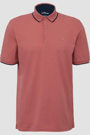 QS by s.Oliver Sportives Piqué-Poloshirt mit Kontrast-Details, Herren