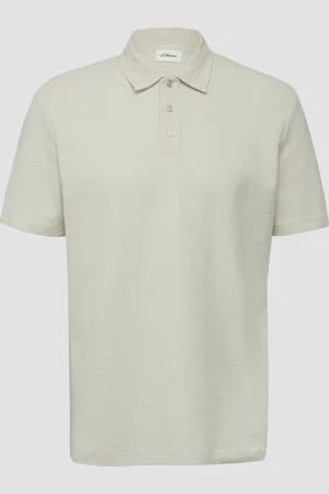 QS by s.Oliver Strukturiertes Poloshirt aus Baumwollmix, Herren
