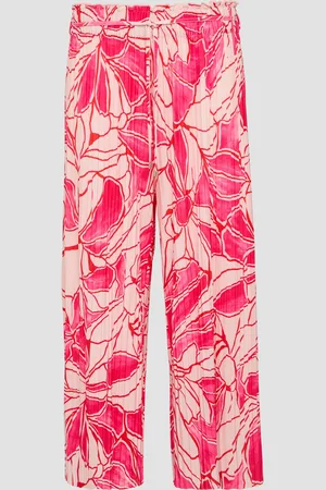 QS by s.Oliver Plissierte Culotte mit All-over-Print und Elastikbund, Damen