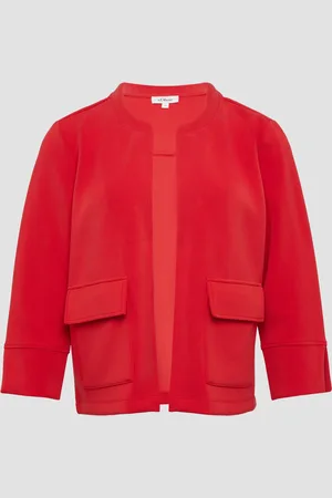 QS by s.Oliver Scuba-Jacke im Relaxed Fit mit 3/4-Ärmeln, Damen