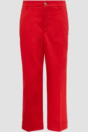 QS by s.Oliver High-Rise-Culotte aus Baumwollstretch mit Bügelfalten, Damen