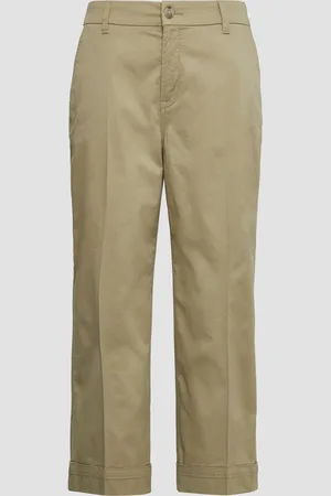 QS by s.Oliver High-Rise-Culotte aus Baumwollstretch mit Bügelfalten, Damen