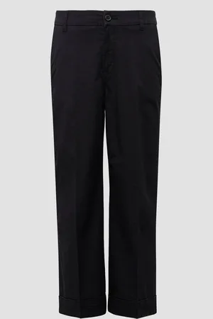 QS by s.Oliver High-Rise-Culotte aus Baumwollstretch mit Bügelfalten, Damen