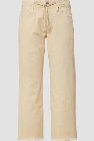 QS by s.Oliver Cropped-Jeans Karolin / Regular Fit / Mid Rise / Straight Leg / offener Saum, Damen