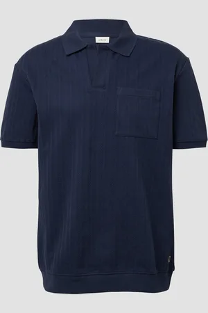 QS by s.Oliver Poloshirt im Relaxed Fit mit Strutur-Streifen, Herren